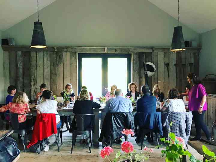 The Green Barn wine tasting
