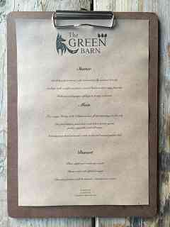 Christmas Menu at The Green Barn