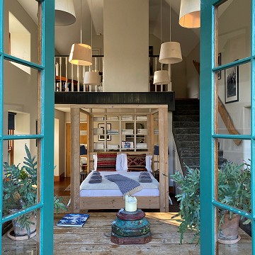 Rustic Four poster bed