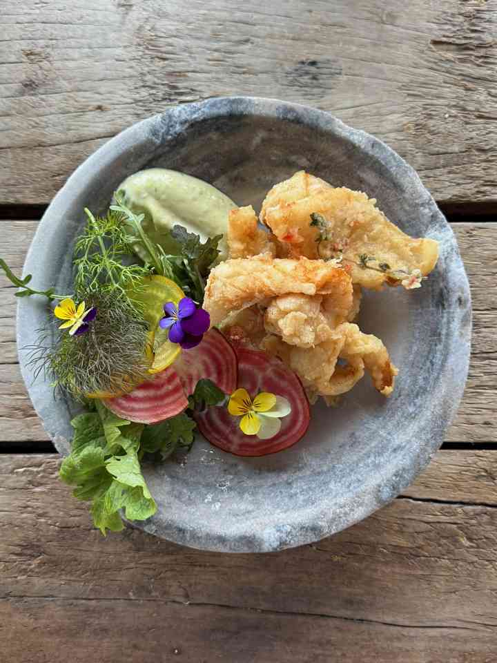 Lobster Fritter from our Tapas Menu at The Green Barn