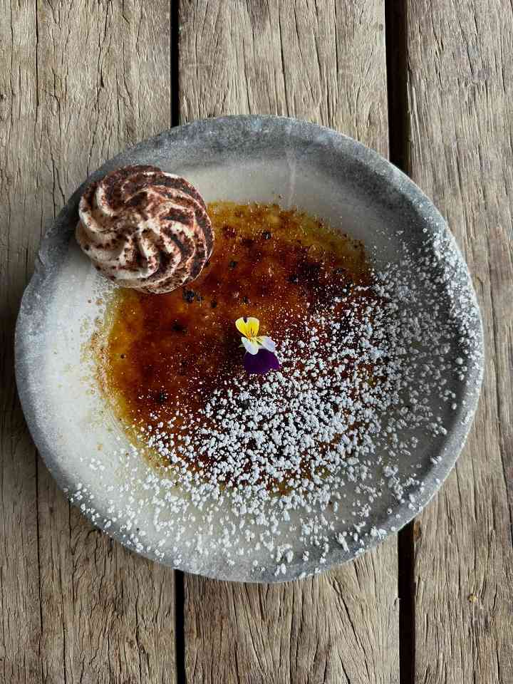 Creme Brûlée from our Tapas menu at The Green Barn