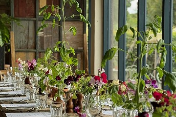 The Green Barn table setting