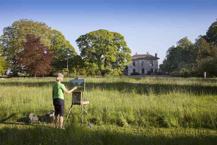 Painting in the garden