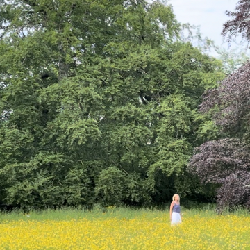 Jo in the sculpture park