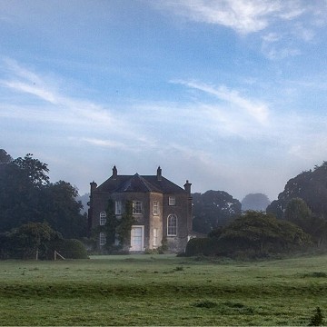 Back Facade of Burtown in Evening Light