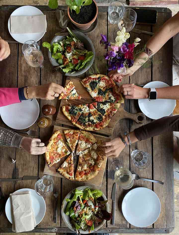 Wood fired pizza